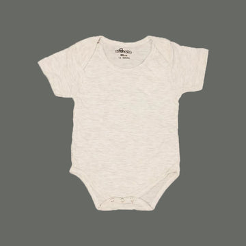 ASH WHITE BASIC PLAIN ROMPER FOR SUMMERS